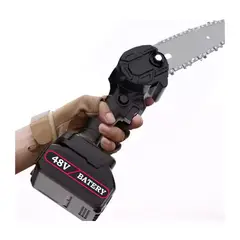 GENERICO - Mini Motosierra de mano a batería 1 baterías 48V Portatil