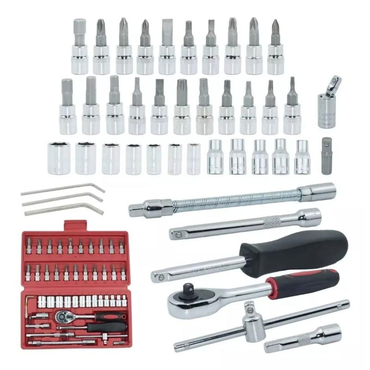 GENERICO - Juego Caja-set Dados Con Chicharra 1/4 46 Pcs