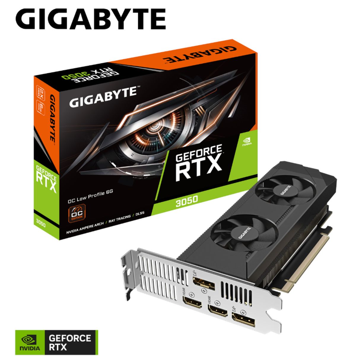 GIGABYTE - Tarjeta de video - Gigabyte - GeForce RTX™ 3050 OC Low Profile 6G