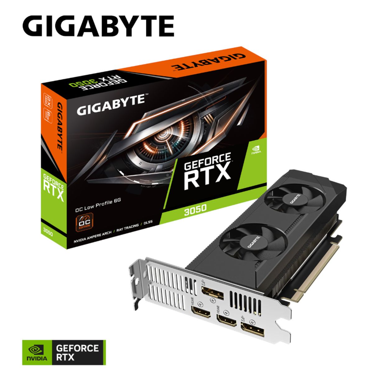 GIGABYTE - Tarjeta de video - Gigabyte - GeForce RTX™ 3050 OC Low Profile 6G
