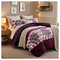 Cobertor Chiporro Invierno 1.5 Plazas - Morado Flor de Loto 064