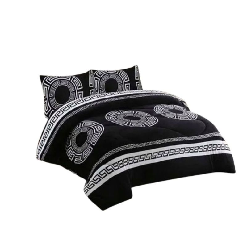 GENERICO - Cobertor Chiporro Invierno 1.5 Plazas F170 - Negro Mándala