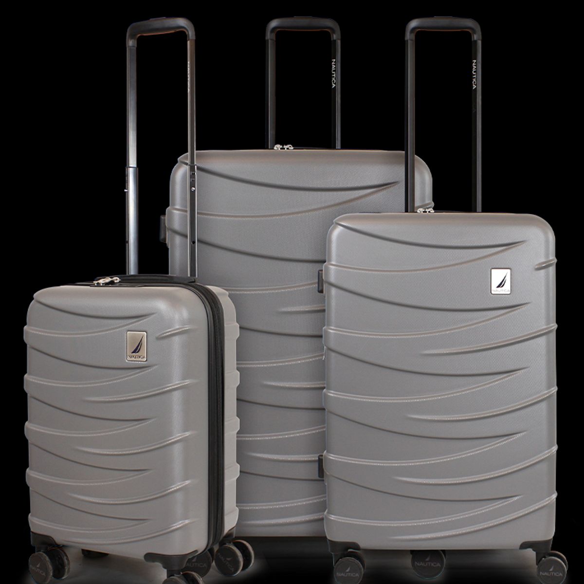 NAUTICA - Set de 3 maletas Mónaco gris S+M+L Nautica