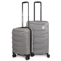 NAUTICA - Pack 2 maletas S+M Mónaco de 10 y 20kg gris