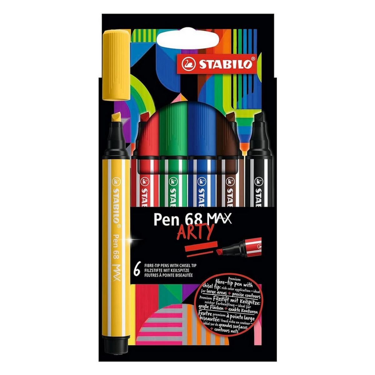 STABILO - Set de 6 Marcadores Stabilo Pen 68 Max Arty