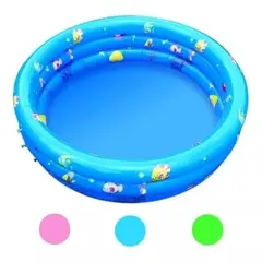 GENERICO - Piscina Inflable Plástico 3 Anillos 120 Cm Verano Niños