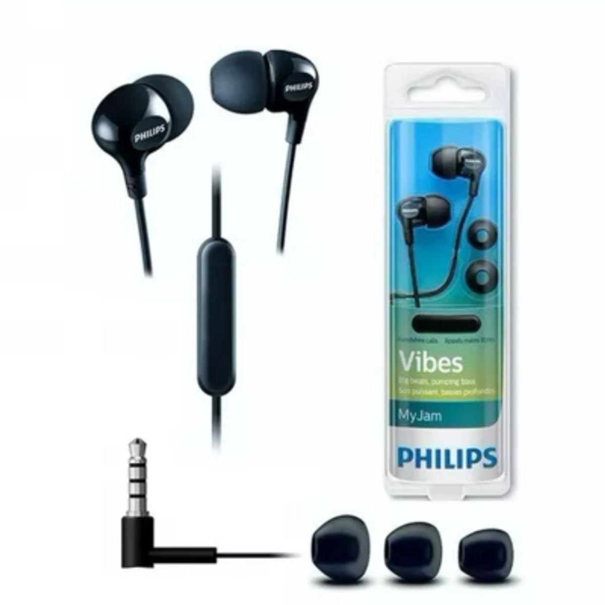 PHILIPS - Philips Audífono In-Ear con Micrófono Vibes Negro