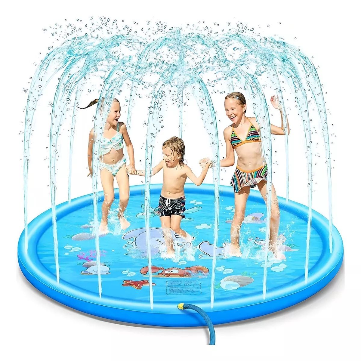 GENERICO - Alfombra De Agua Tipo Fuente Piscina 1.7 Mt Para Niños