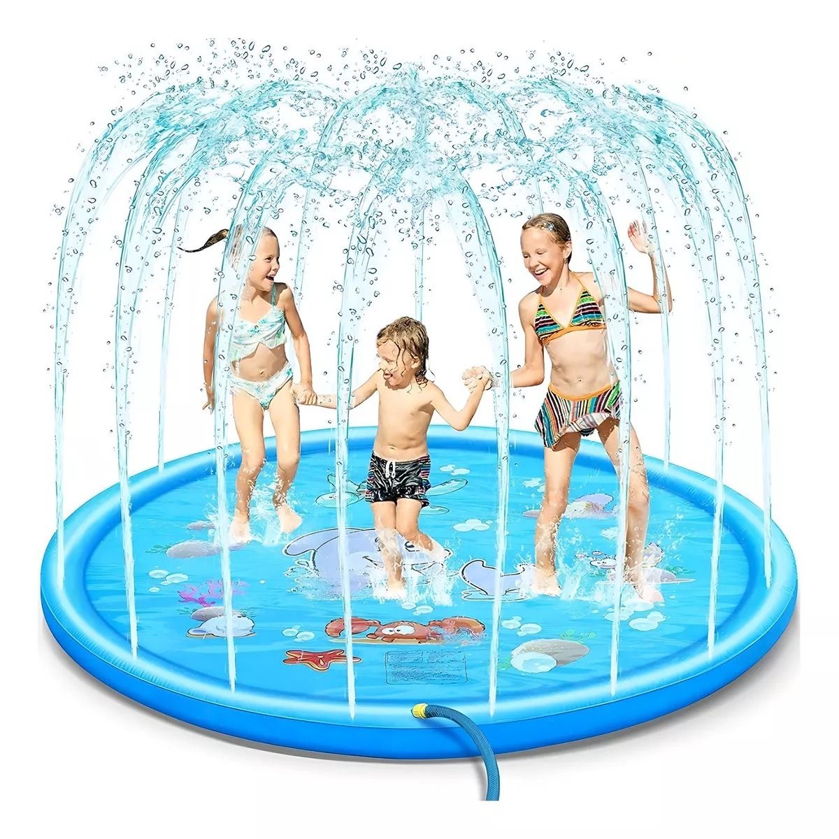 GENERICO - Alfombra De Agua Tipo Fuente Piscina 1.7 Mt Para Niños