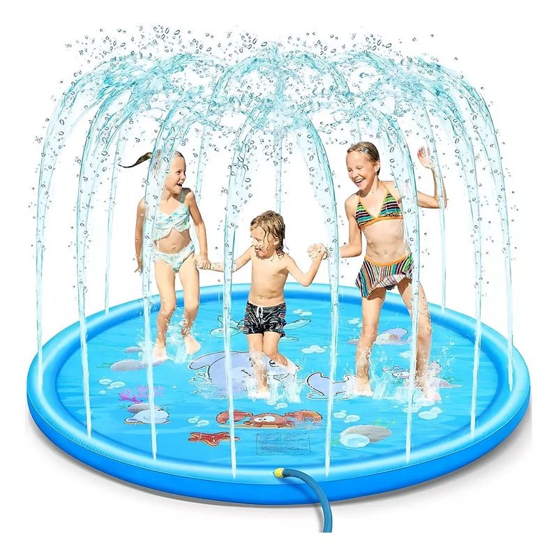 GENERICO - Alfombra De Agua Tipo Fuente Piscina 1.7 Mt Para Niños