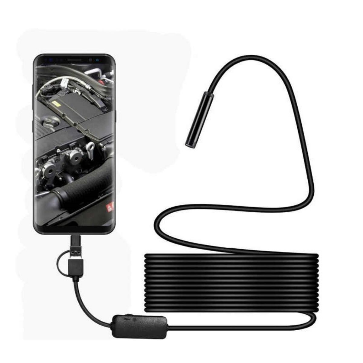 OEM - CAMARA ENDOSCOPICA PARA CELULAR ANDROID 5 METROS