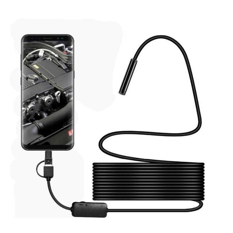 OEM - CAMARA ENDOSCOPICA PARA CELULAR ANDROID 5 METROS