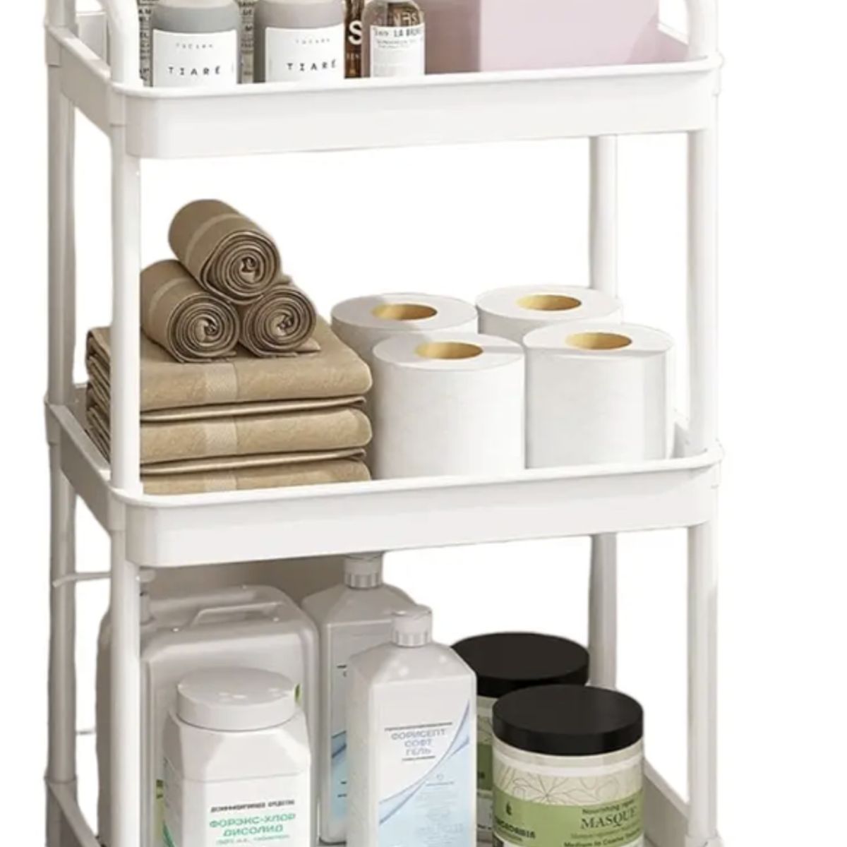 GENERICO - Mueble Estante Baño Organizador Repisas  Esquinero Blanco DW-048