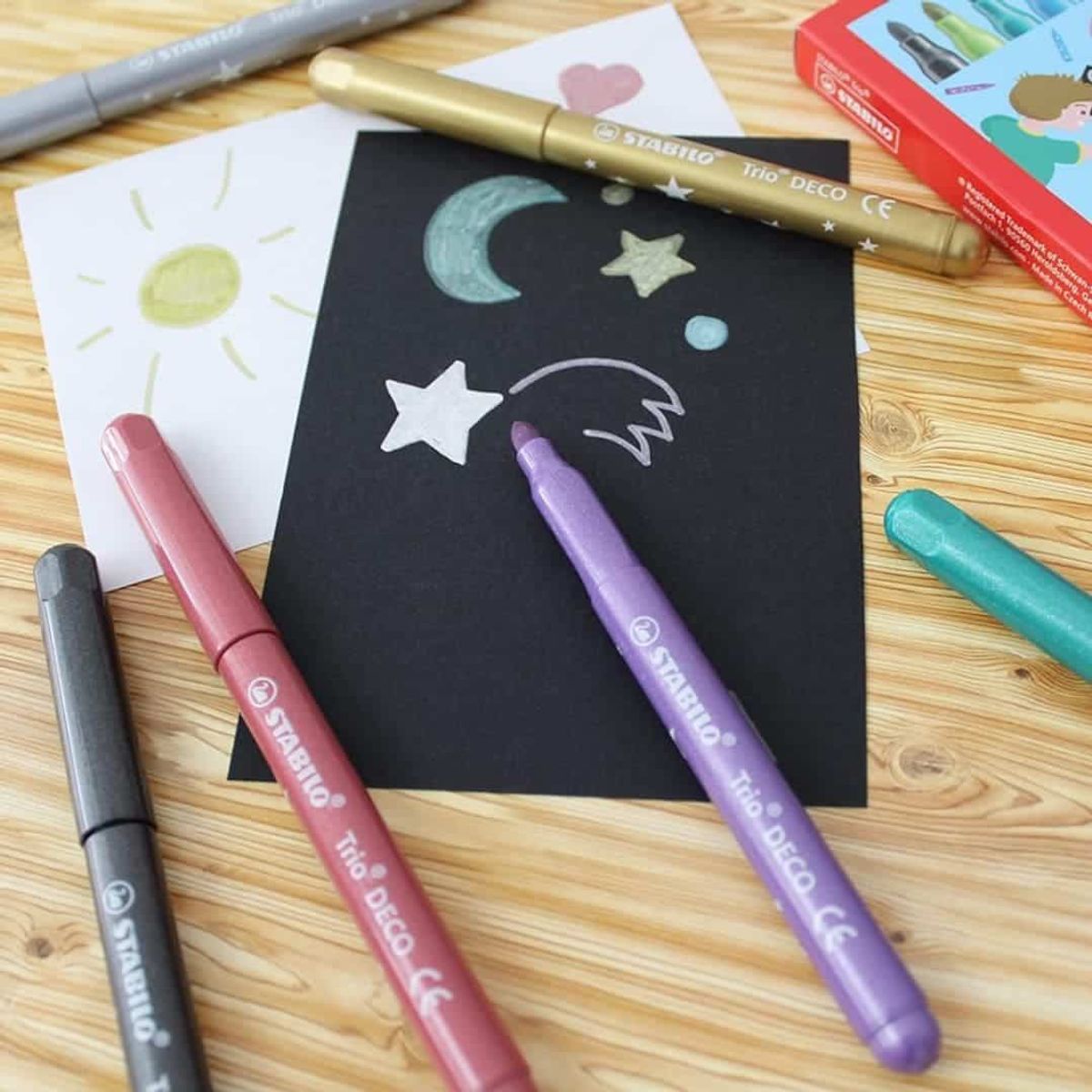 STABILO - Set de 8 Marcadores Metálicos Stabilo Trio Deco