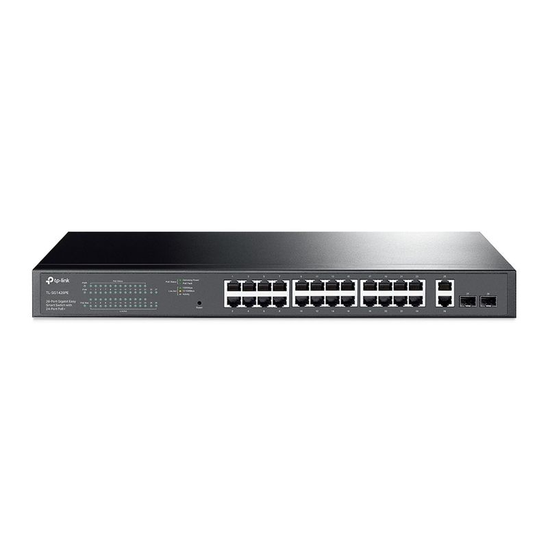 TP LINK - Switch TP-Link TL-SG1428PE 24 puertos Gigabit 56Gbps SFP PoE 250W