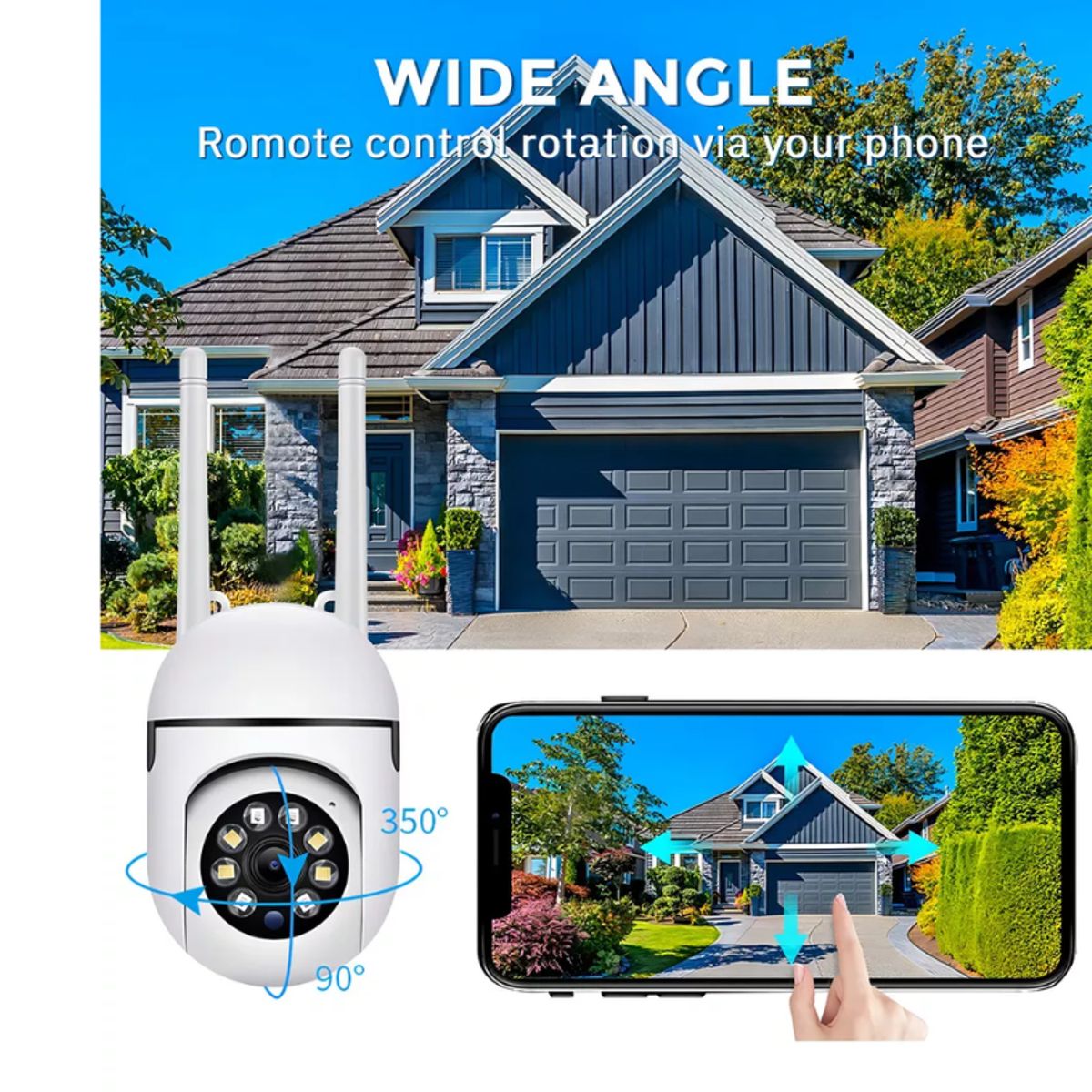 GENERICO - Cámara de seguridad Genérica 360 PTZ360