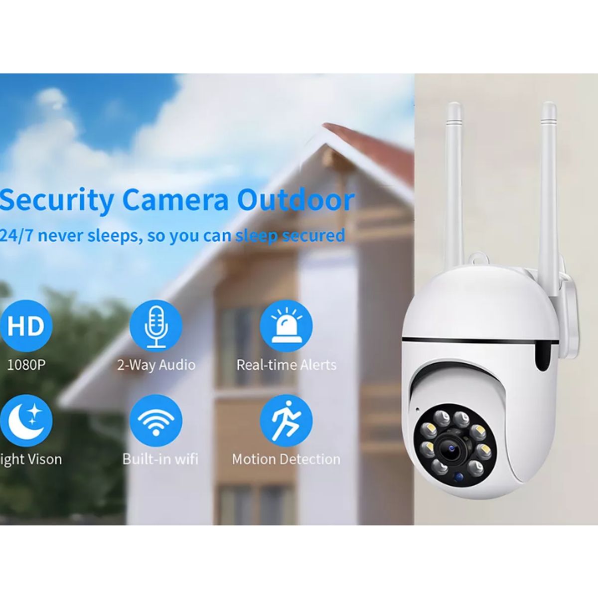 GENERICO - Cámara de seguridad Genérica 360 PTZ360