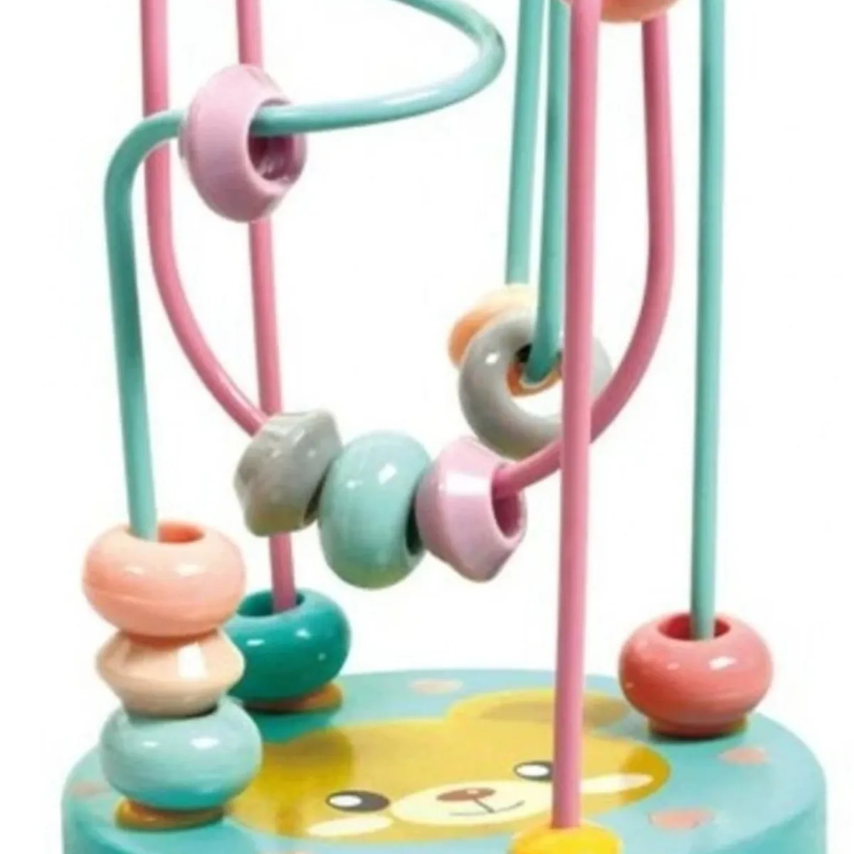GENERICO - Laberinto De Madera Circular Con Cuentas Para Bebés Niños