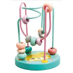 GENERICO - Laberinto De Madera Circular Con Cuentas Para Bebés Niños