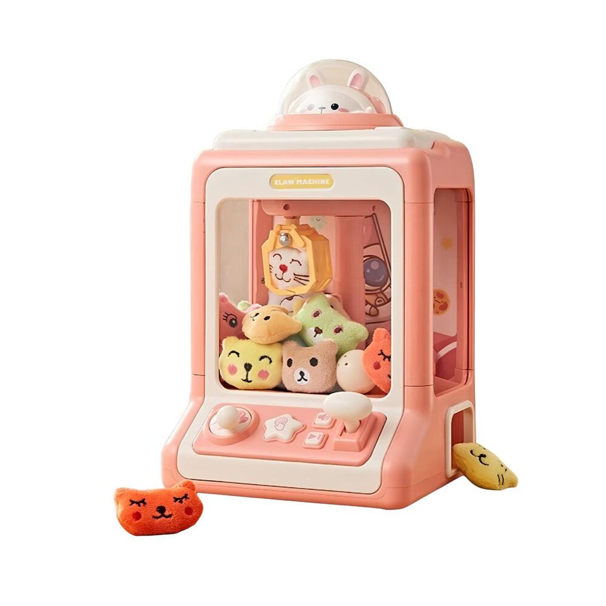 LUBABYCAS - Juego Mini Maquina De Peluches Niños Rosada By LuBabycas