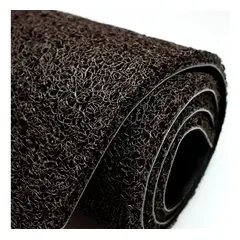 QRUBBER - Piso PVC limpiapiés premium 1.20mt x 12 mts Negro