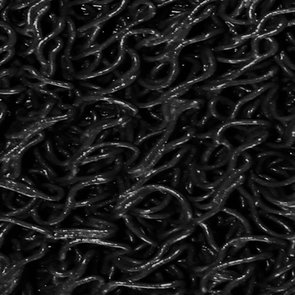 QRUBBER - Piso PVC limpiapiés 1.20mt x 12mts Negro QRubber