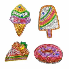 ARTE CONSENTIDO - SCT01-KIT 4 MAGNETOS HELADO