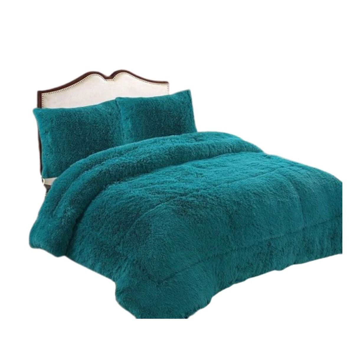 GENERICO - Cobertor Chiporro Peludo 1.5 Plazas 028 - Turquesa