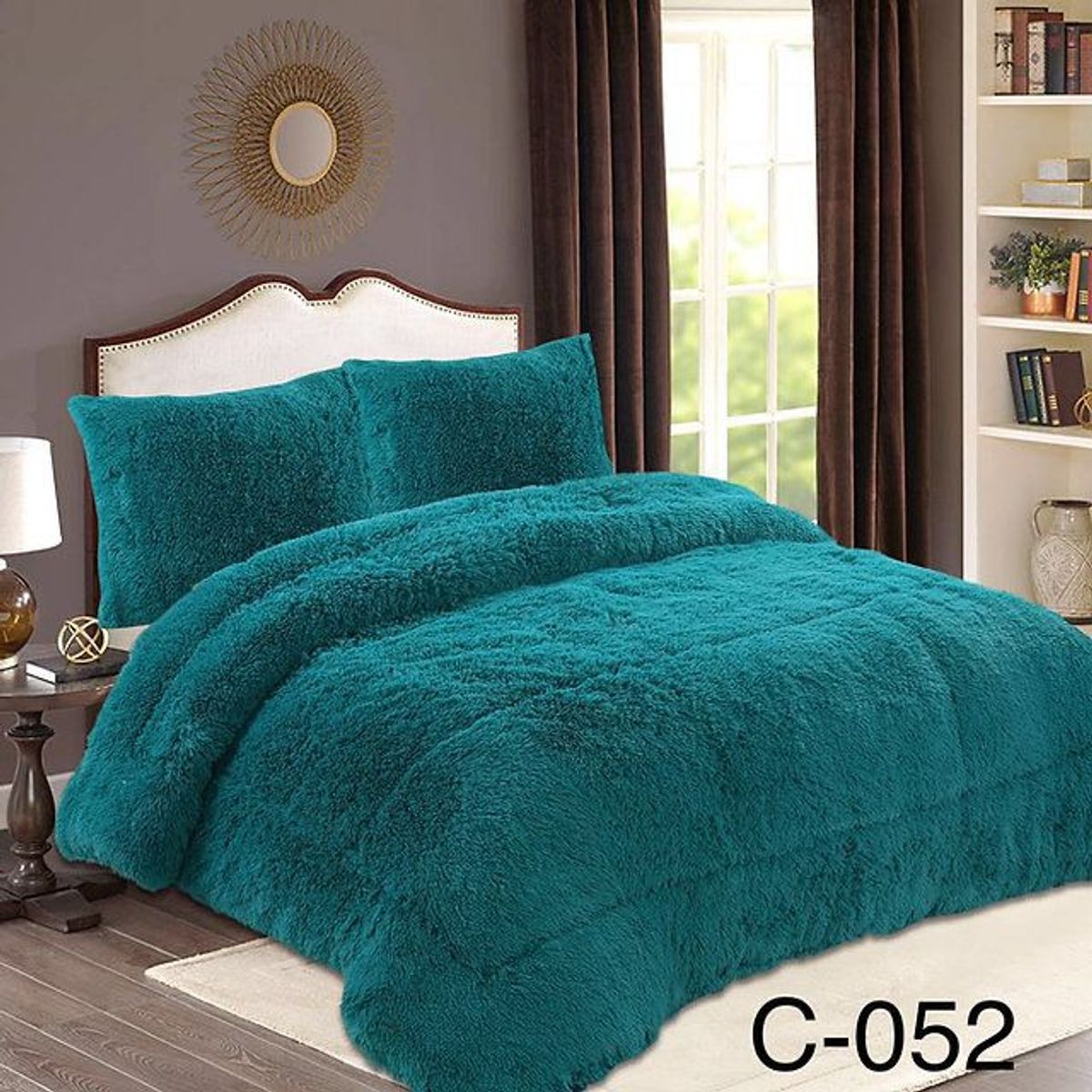 GENERICO - Cobertor Chiporro Peludo 1.5 Plazas 028 - Turquesa