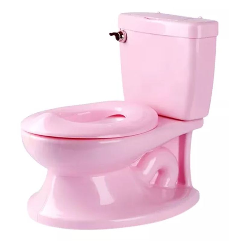 GENERICO - Pelela de aprendizaje tipo WC sonido cisterna  color rosado