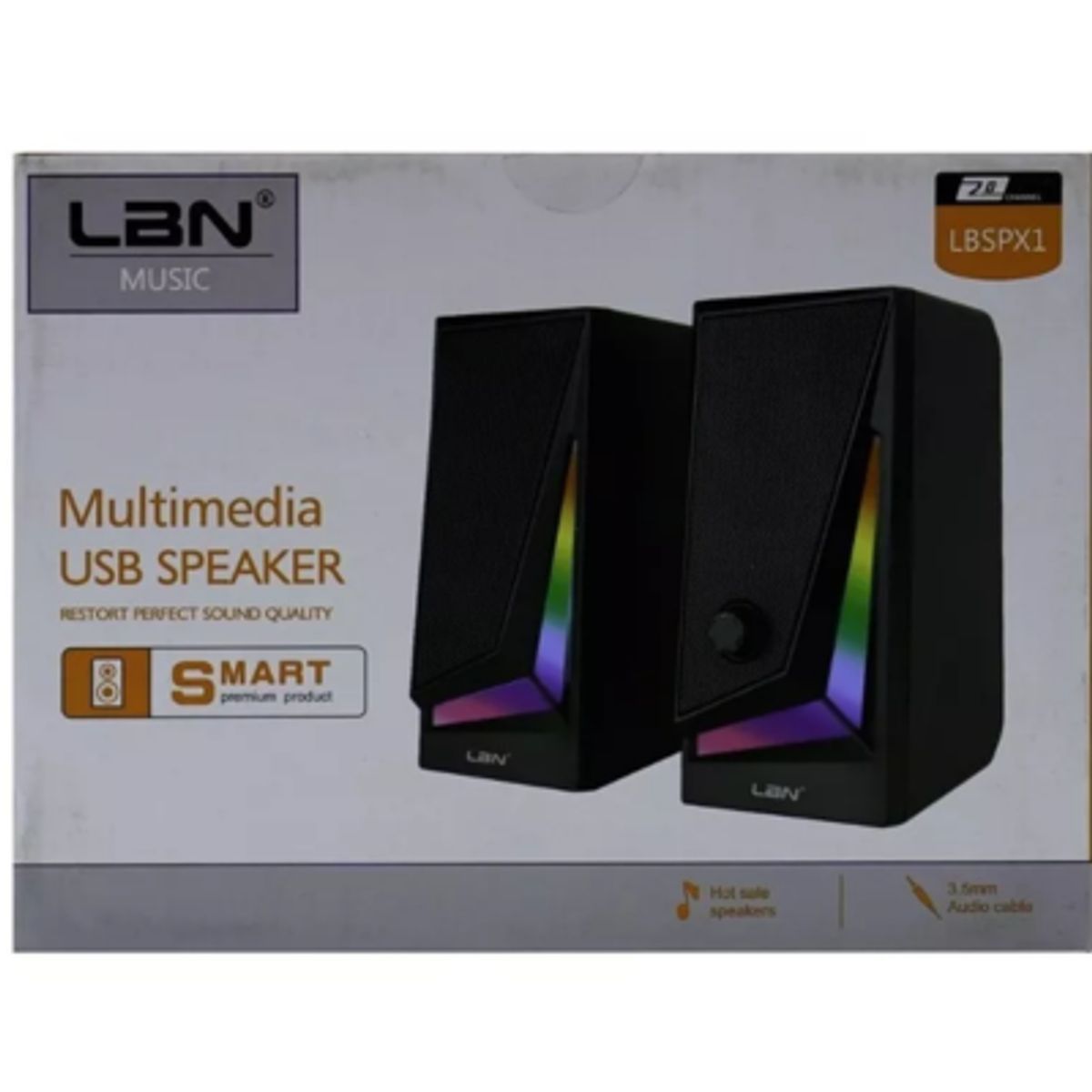 LBN - Parlante Pc Usb Multimedia Chanel Lbn Lbspx1 Color Negro