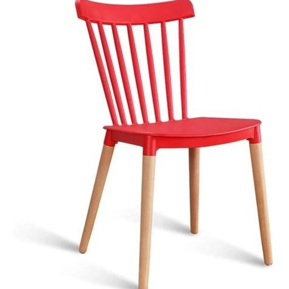 HABITA2 CHILE - Silla de Comedor Windsor de Polipropileno Rojo