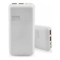 GENERICO - Power bank Vidvie de 20000 mAh color blanco
