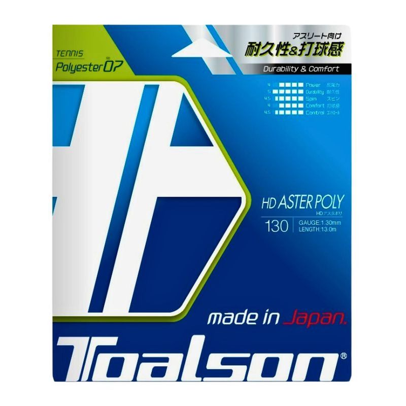 TOALSON - Cuerda Raqueta de Tenis Toalson Aster Poly 130 set 12m