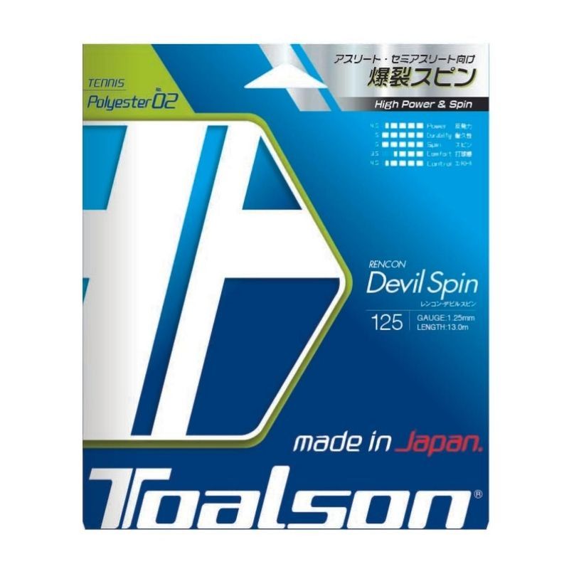 TOALSON - Cuerda de Tenis Toalson Rencon Devil Spin 1,25 set 12m