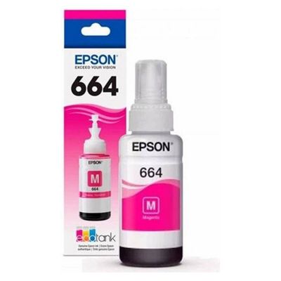 Epson Botella De Tinta T664 Magenta 70Ml