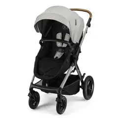KINDERKRAFT - Coche Travel System Moov2 XL Air Grey 3 en 1 + Base