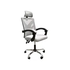 GENERICO - Silla ejecutiva de escritorio ergonómica Lumax Clyde color gris