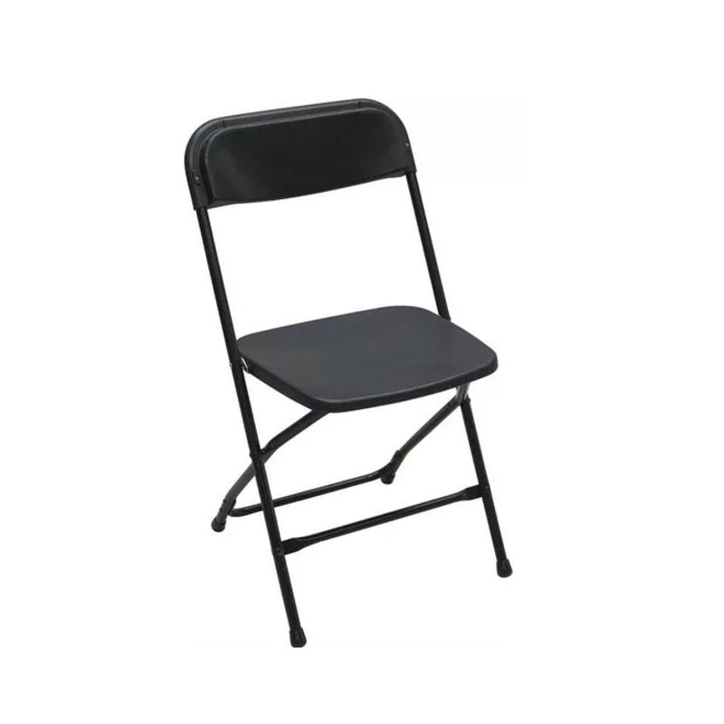 GENERICO - Pack de 5 sillas plegables para oficina y hogar color negro