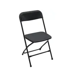 GENERICO - Pack de 5 sillas plegables para oficina y hogar color negro