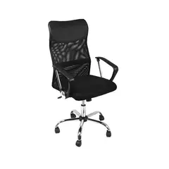 GENERICO - Silla de oficina High Mesh con respaldo alto color negro