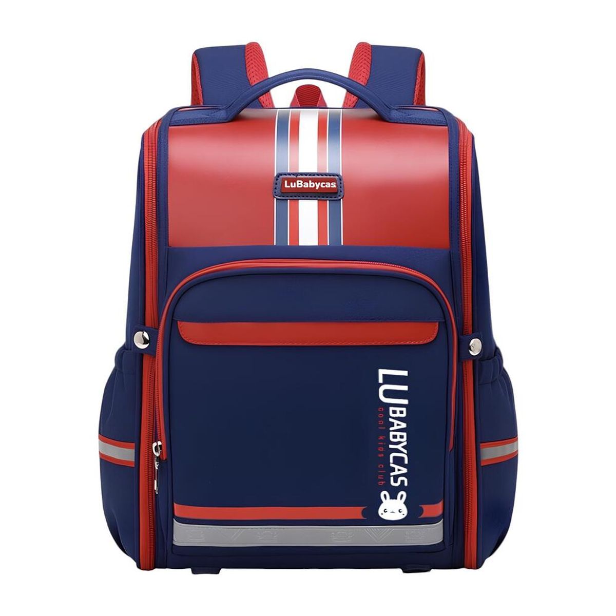 LUBABYCAS - Mochila Escolar Infantil Impermeable 5S Roja LuBabycas