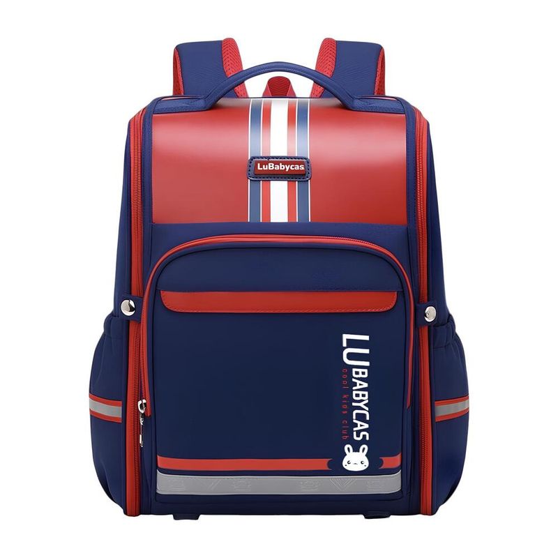 LUBABYCAS - Mochila Escolar Infantil Impermeable 5S Roja LuBabycas