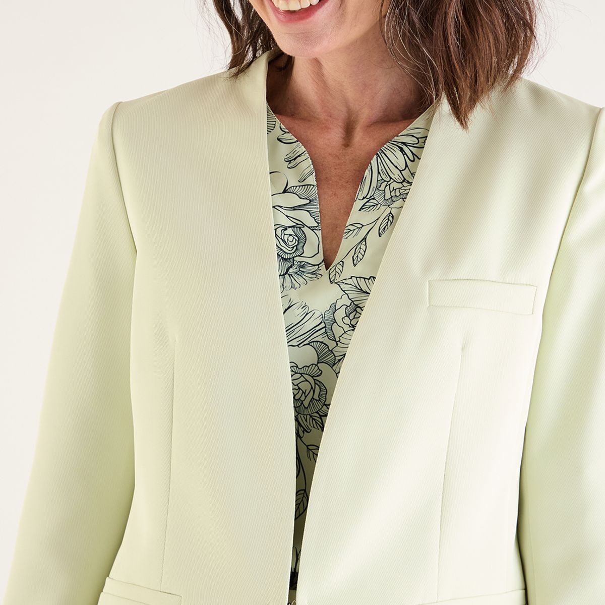 MA GRIFFE - Blazer Verde Agua Mujer Magriffe