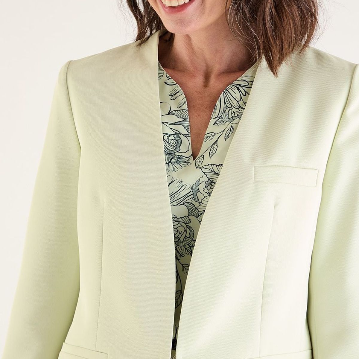 MA GRIFFE - Blazer Verde Agua Mujer Magriffe