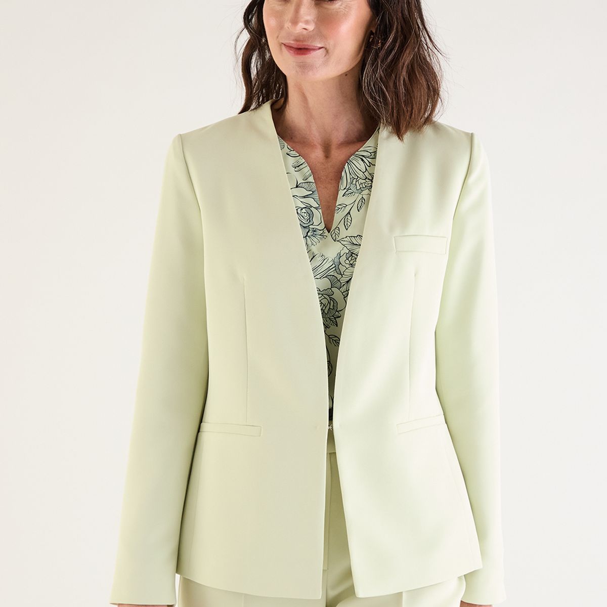 MA GRIFFE - Blazer Verde Agua Mujer Magriffe