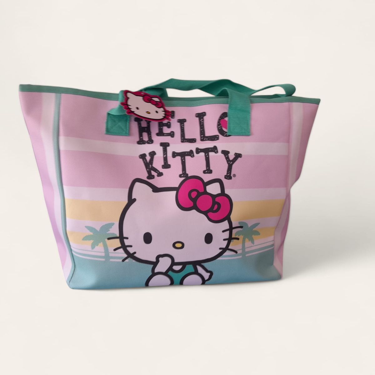 SANRIO - Bolso tote Hello kitty con bolsillos laterales e interior