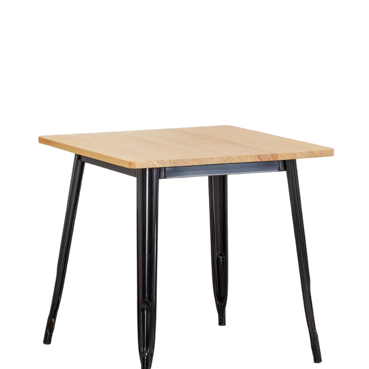 MOBOI - Mesa de Comedor Tolix Madera 80x80cm
