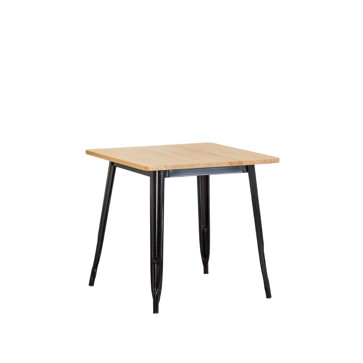 MOBOI - Mesa de Comedor Tolix Madera 80x80cm