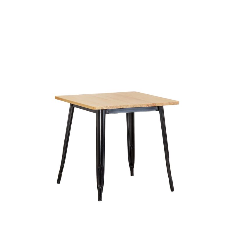 MOBOI - Mesa de Comedor Tolix Madera 80x80cm